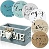 Queekay housewarming gifts for home decoration wooden heart coasters for drinks 6 set farmhouse coasters with holder funny for family coffee table protection 4ocean  urban country home decor