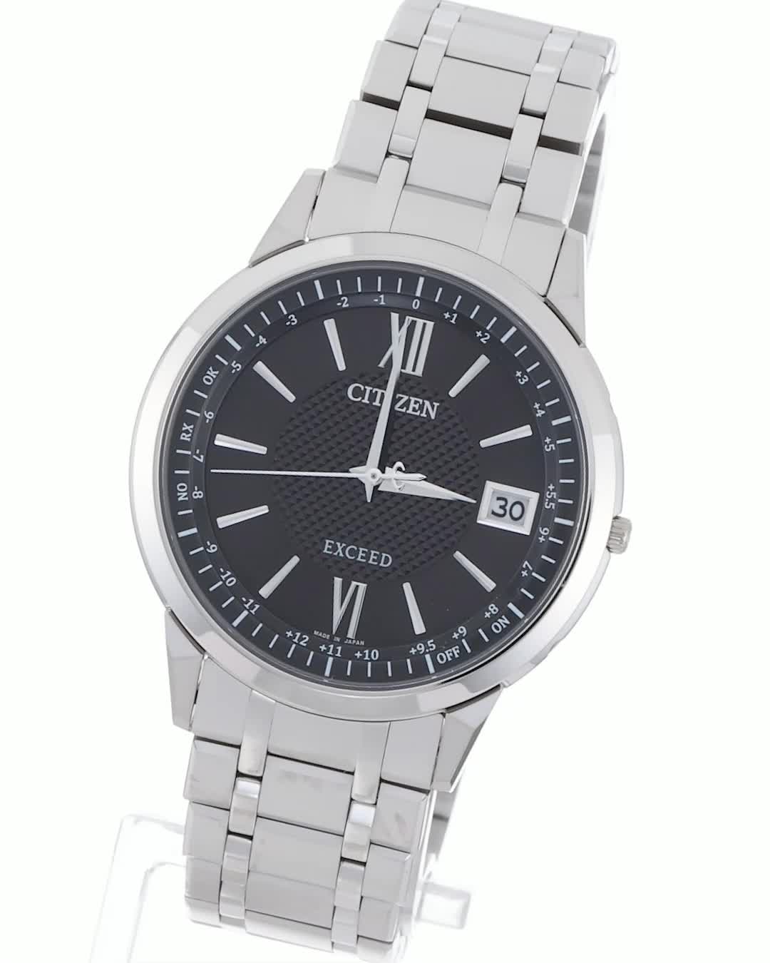Amazon | [CITIZEN] 腕時計 EXCEED (電波時計/薄型/軽量) CB1140-61E