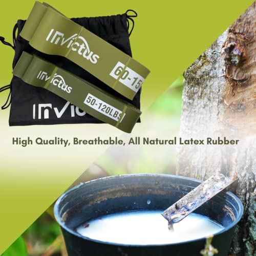 Invictus Resistance Bands Set Of 5 Pull Up Assistance Military Forest Green Exercise, Workout, Fitness, Strength, Weightlifting, Training, Powerlifting, Stretch, Crossfit, Therapy #TOP7