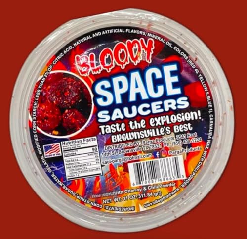 bloody space saucers gummys mexican dulces enchilados 11oz miniatura 2