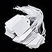 500 Pack White Price Tags with String Attached Writable Display Labels White Price Gift Tags for Clothing Jewelry Blank Merchandise Marking Labels, 1.38 x 0.87 Inches