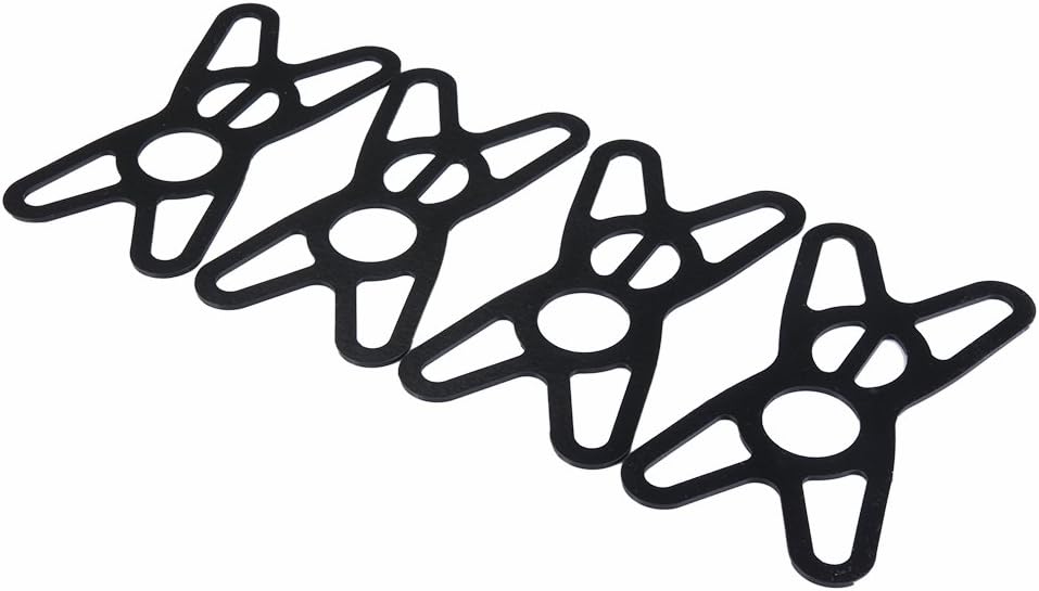 Replacement Rubber/Silicone Bands for Universal Bike,Bicycle,Motorcycle,Handlebar,Roll Bar Mount,Scooter,Phone Mount Holder,4 PCS Bands (ABLACK)