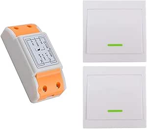 WOODGUILIN 1-kanaals draadloze schakelaar, DC5V/12V/24V/30V, 3A, mini draadloze afstandsbediening, voor lichtstrips en deursloten (mini-schakelaar