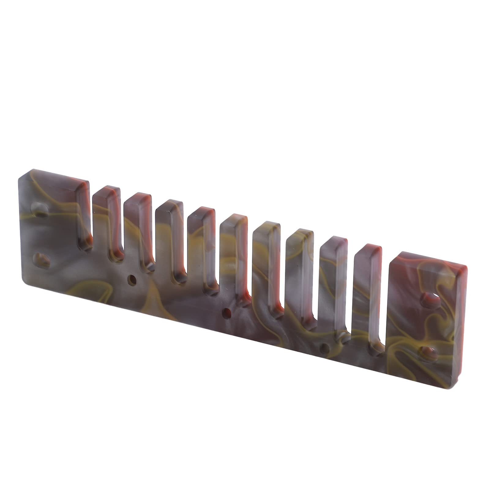 Harmonica Peigne Partie Marine Crossover Crossover Deluxe Acrylic Wind Instrument Accessoires pour les Mélomanes (Ambre)