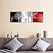 Wieco Art Colorful Tree 3 Panels Contemporary Canvas Prints Wall Art Flower Pictures Photo Paintings for Bedroom Bathroom Home Decorations Modern Stretched and Framed Abstract Floral Giclee Artwork