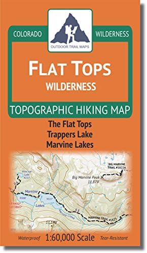 Outdoor Trail Maps LLC Flat Tops Wilderness - Colorado Topographic Hiking Map (2018)