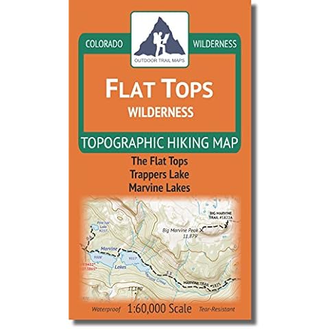 Flat Tops Wilderness - Colorado Topographic Hiking Map (2018) Cover