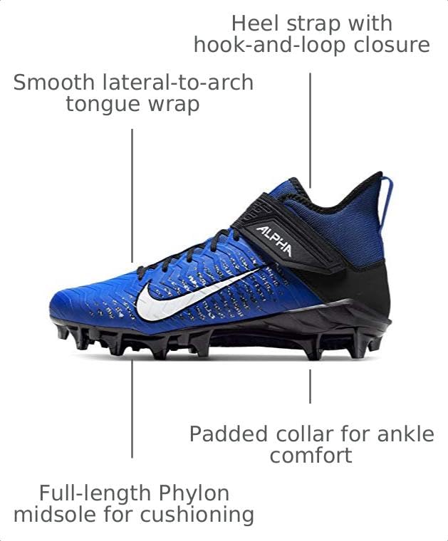 Image of Nike Men's Alpha Menace Pro 3 Football Cleats | Football Shoes
