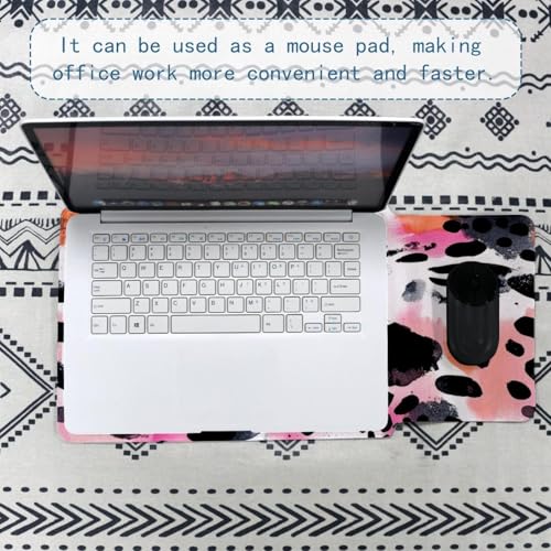 Housse ordinateur portable 13,8 pouces étui léopard velours - 5