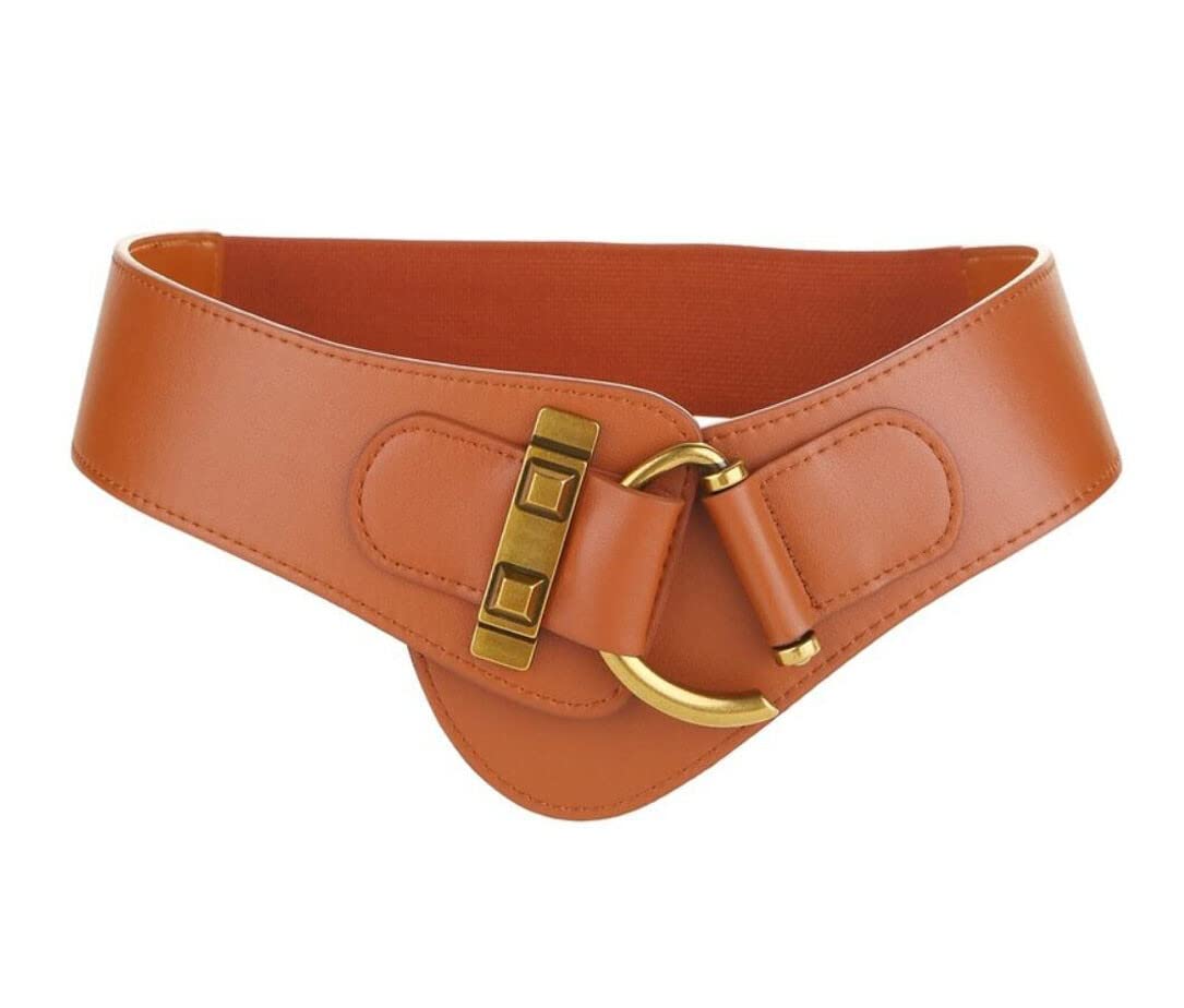 Vintage Ceinture Large en Cuir pour Femme Corset Ceintures