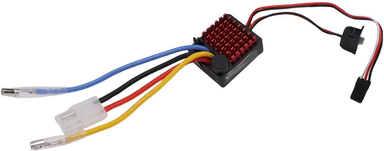 Brushed Electronic Speed Controller, 60A Water Proof ESC with 3A BEC Output for RC Car Boat Tank, Compatible with 540 550 750 Motors