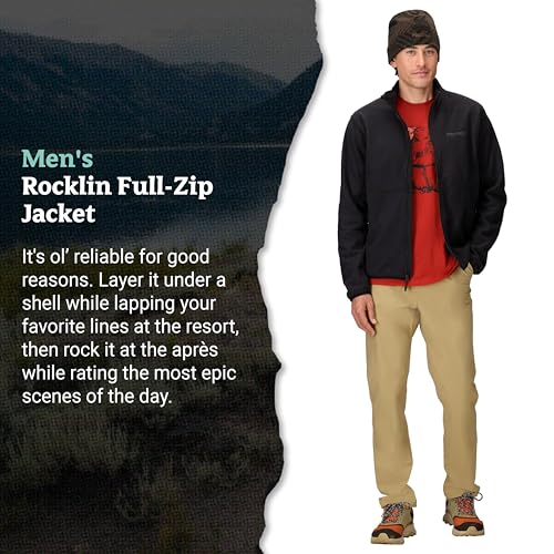 Image of MARMOT Men's Rocklin Full-Zip Jacket - Classic, Warm, Lightweight 100-Weight Fleece Layer