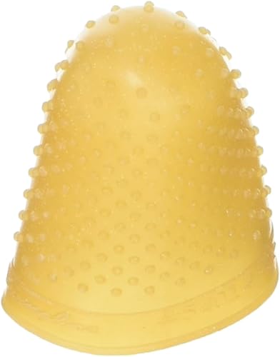 Swingline Rubber Finger Tips, Size 14, X-Large, Amber, 1/Dozen