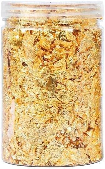 6xGold Leaf Flake Huge Beautiful Flakes for Crafts Nail Art 10g Gold | Health & Beauty | Nail Care, Manicure & Pedicure | Nail Art Accessories
