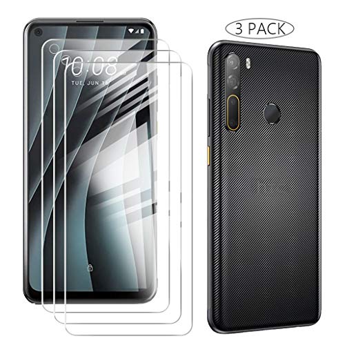 HHUAN Cristal Templado Protector de Pantalla para HTC Desire 20 Pro (6.500'), [3 Pack] Dureza 9H Alta Definición Protector de Pantalla Screen Protector Film para HTC Desire 20 Pro
