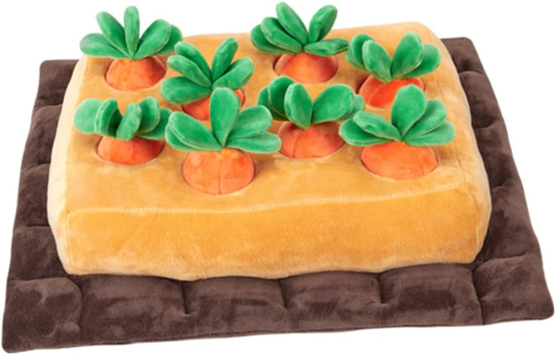 SUPVOX Pet Sniffle Mat Creative Carrot Land Interactive Snuffle Training Mat for Mental Lightweight and Portable Dog Plaything for Foraging Fun