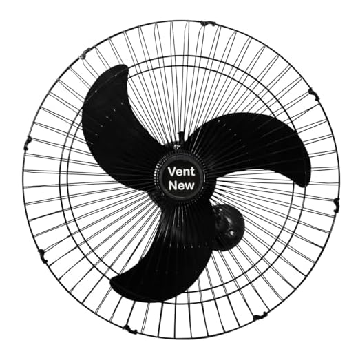 Ventilador de Parede Oscilante 60 cm Bivolt Preto