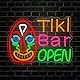 Tiki Bar Open Neon Schild for Party Dekoration, LED Bar Open Schild Tiki Maske Neon USB Angetriebenes Licht Zeichen für Home Bar Bier Party Club Mann Höhle
