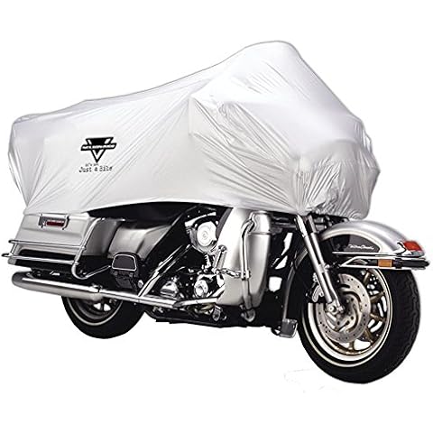 Nelson Rigg XL Motorcycle Half Cover All-Weather, 100% Waterproof, Taped Seams, Free Stuff Sack, Fits most Touring motorcycles Harley Davidson Ultra or Honda Goldwing Cover