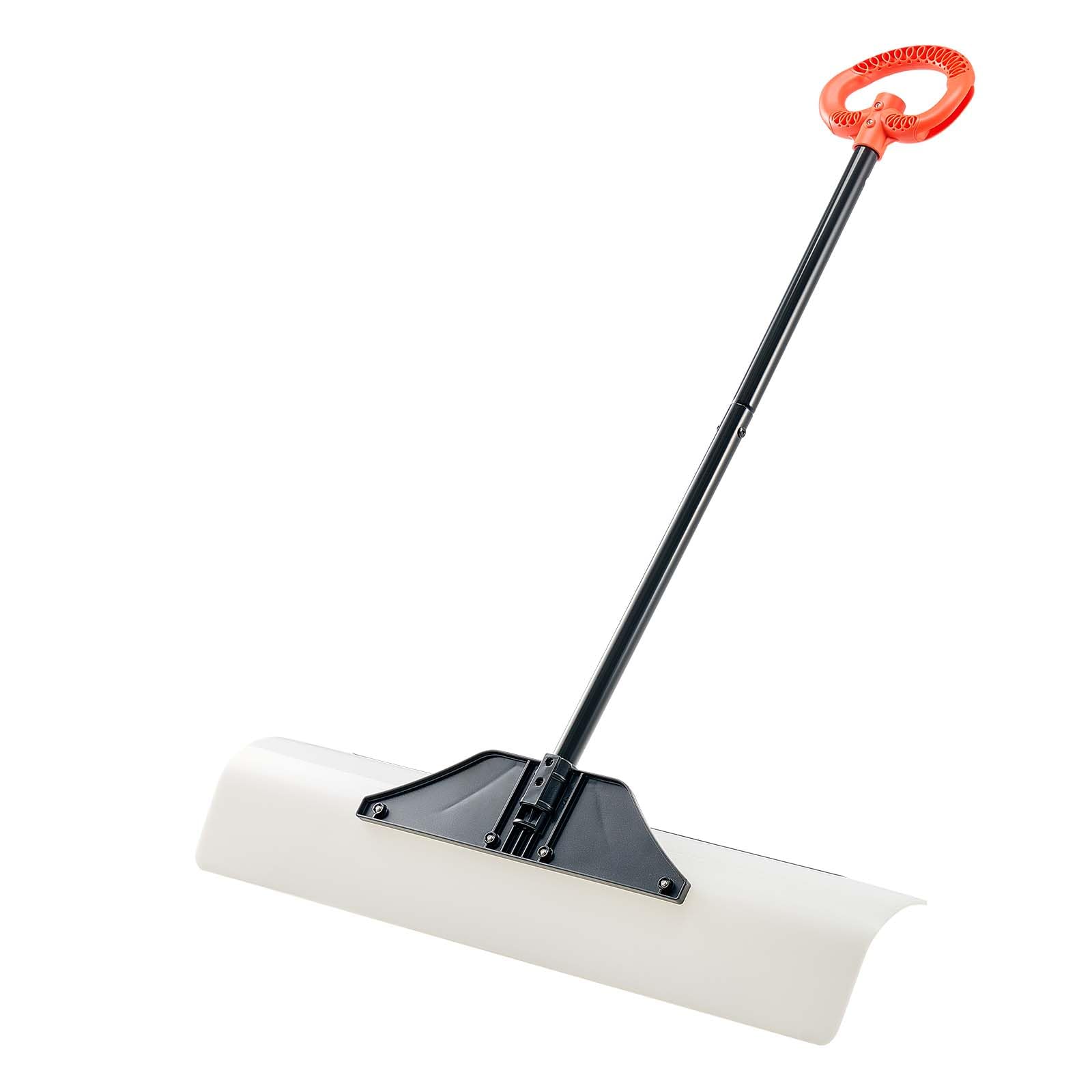 VEVOR Pług do śniegu o szerokości 91 cm, do podjazdu, chodników i drzwi z segmentowym uchwytem, ergonomicznym uchwytem i ostrzem z tworzywa sztucznego HDPE