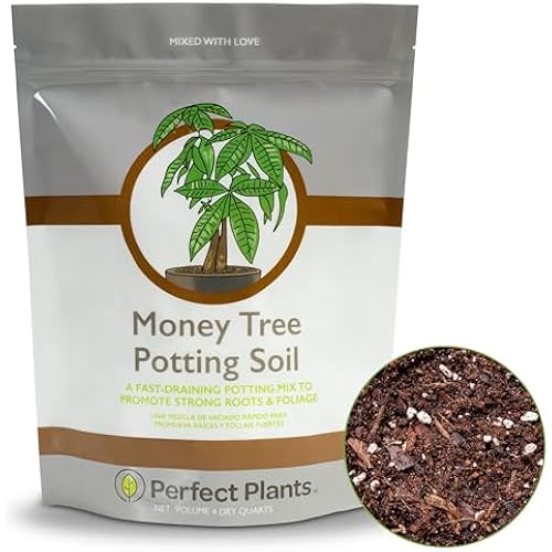 Perfect Plants Money Tree Potting Soil, 4 qt, Indoor Coco Coir Mix