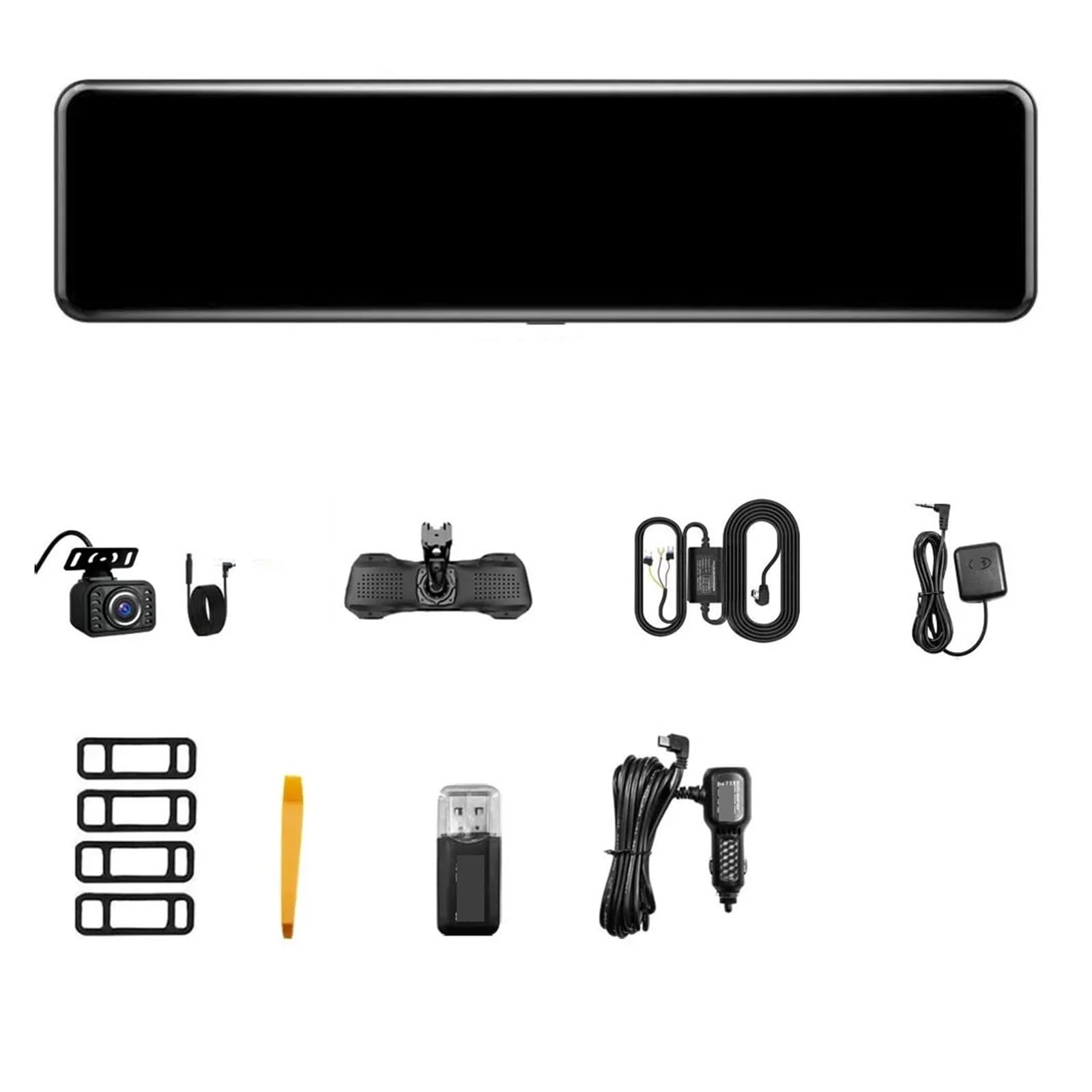 M210 4K Front Car Mirror Dash cam and 2K Rear Camera Auto Mirror DVR Video Recorder with Night