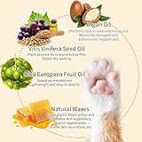 Hunde Pfotenbalsam, Heilt, Repariert & Restauriert Trockene, Rissige & Geschädigte Pfoten | Natürlicher Creme-Butter-Wachs Feuchtigkeitsspender für Hundepfoten