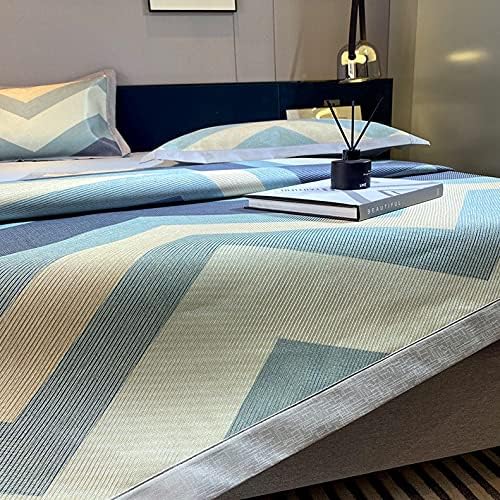 Breathable Mattress Ice Silk Sleeping Cool Mat 3PCS Set Pillowcase Foldable Soft&Washable