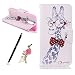Produktbild Meeter LG K10 2017 Hülle, LG K10 2017 Ledertasche Etui, PU Leder Etui Lederhülle mit TPU Silikon Back Cover Handytasche im Bookstyle Standfunktion Kartenfächer Magnet Case Schale für LG