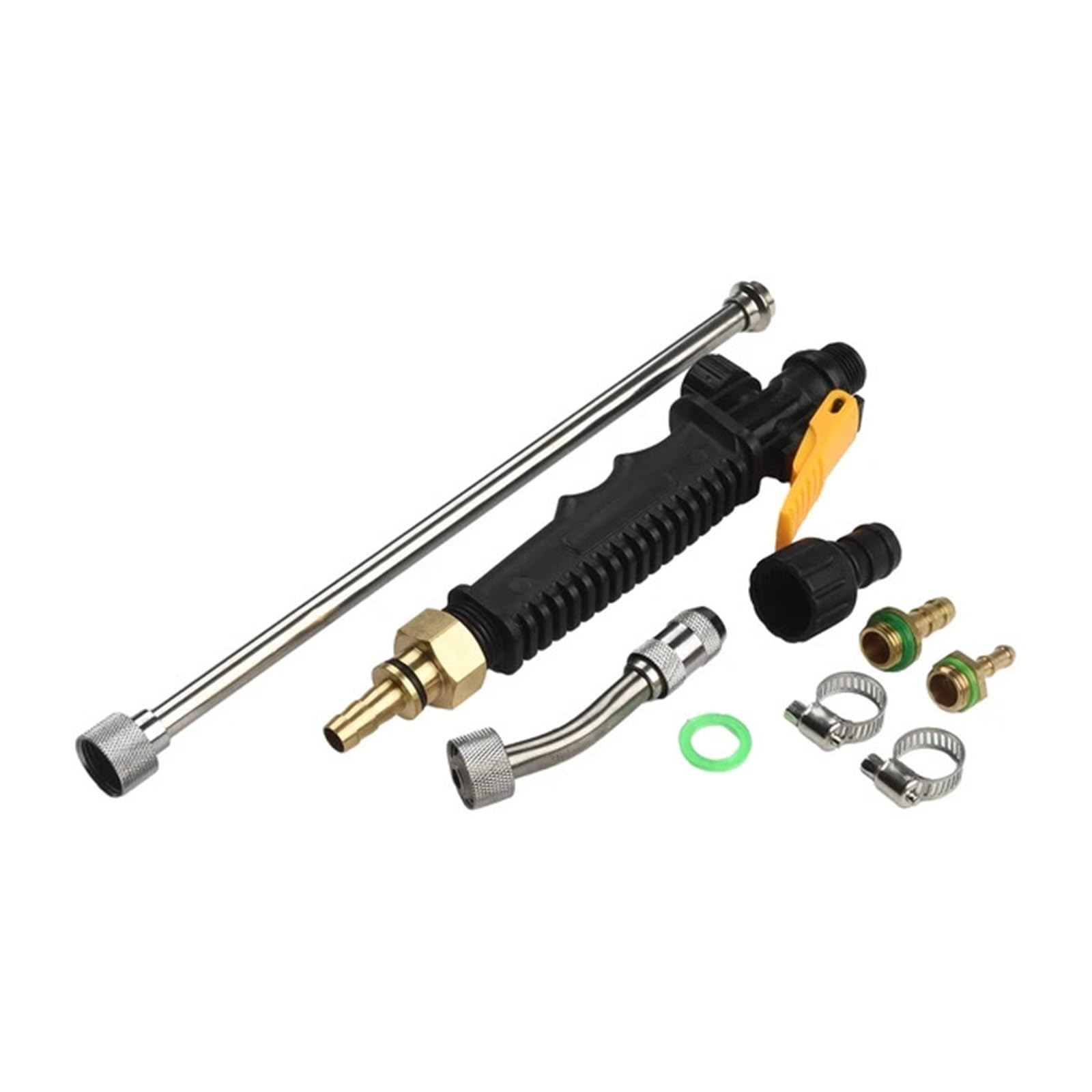Cabezales de riego 1/4 "3/8" Varita rociadora Pistola de Agua de Alta presión Pistola de Agua de Metal Jet Manguera de jardín rociador con Boquilla rociador de riego atomizador(48cm)