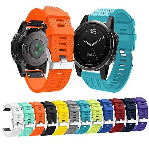 Bracelet silicone Garmin Fenix 7S et 5S violet interchangeable - 3