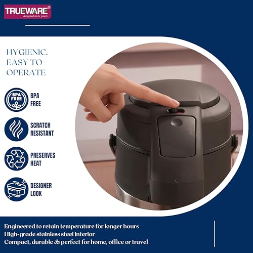 Image of Trueware PU Insulated Beverage Dispenser 2700 ML Stainless Steel for Serving Tea and Coffee