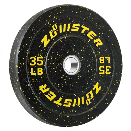 Bumper Weight Plate Olympic Plate Hi-Temp Bumper Weight Plate with Steel Insert Strength Training Weight Lifting Plate (35LB X 1)