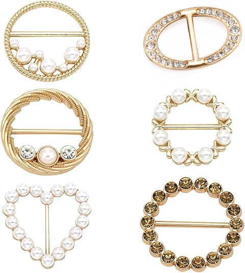 iminoo Scarf Ring Clip Shirt Clip for Women and...