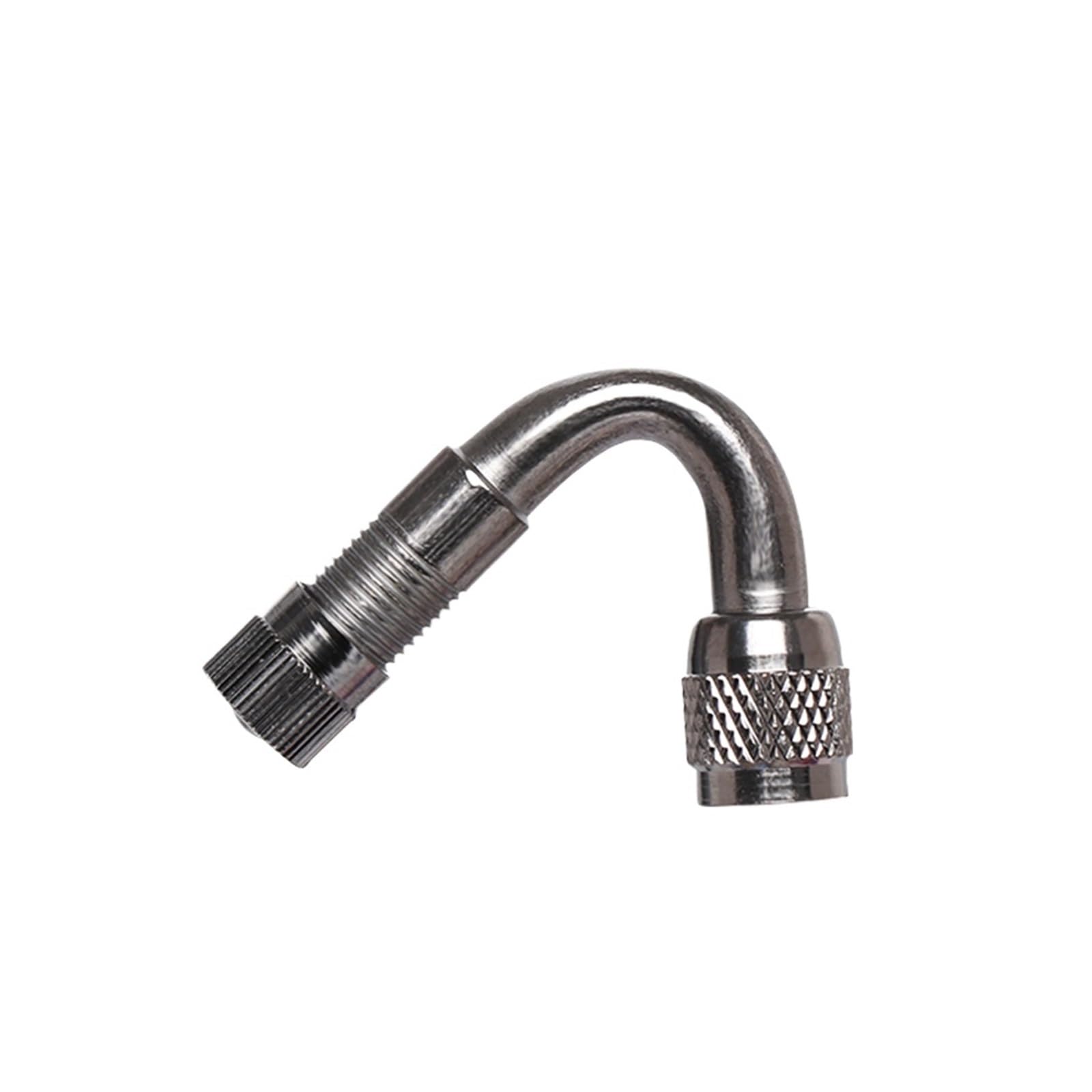 Valve Extender 1Pcs 45/90/135 Degree Angle Brass Air Tyre Valve Stem with Extension Adapter for Car Truck Motorcycle Cycling Accessories/10(Silver 45)