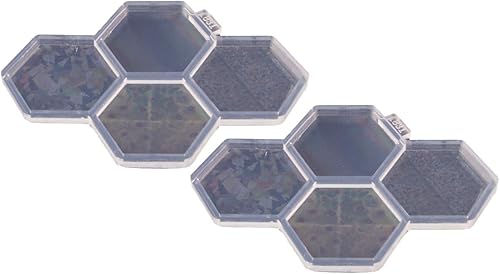 Miniatura 4 de 2 moldes de resina hexagonal de 1.7 pulgadas, molde de silicona epoxi para carrete de insignias, diseño holográfico de bricolaje