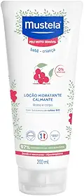 Hidratante e Calmante sem Fragrância para Pele Muito Sensível/Sensibilizada dos Bebês e Crianças, Mustela Bebê, Rosa, Médio/200 ml