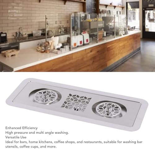 Lave-verres pour évier de bar avec jet haute pression pour café