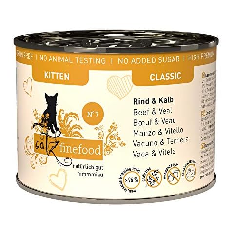 catz finefood Kitten N° 7 Rind und Kalb Katzenfutter nass Cover