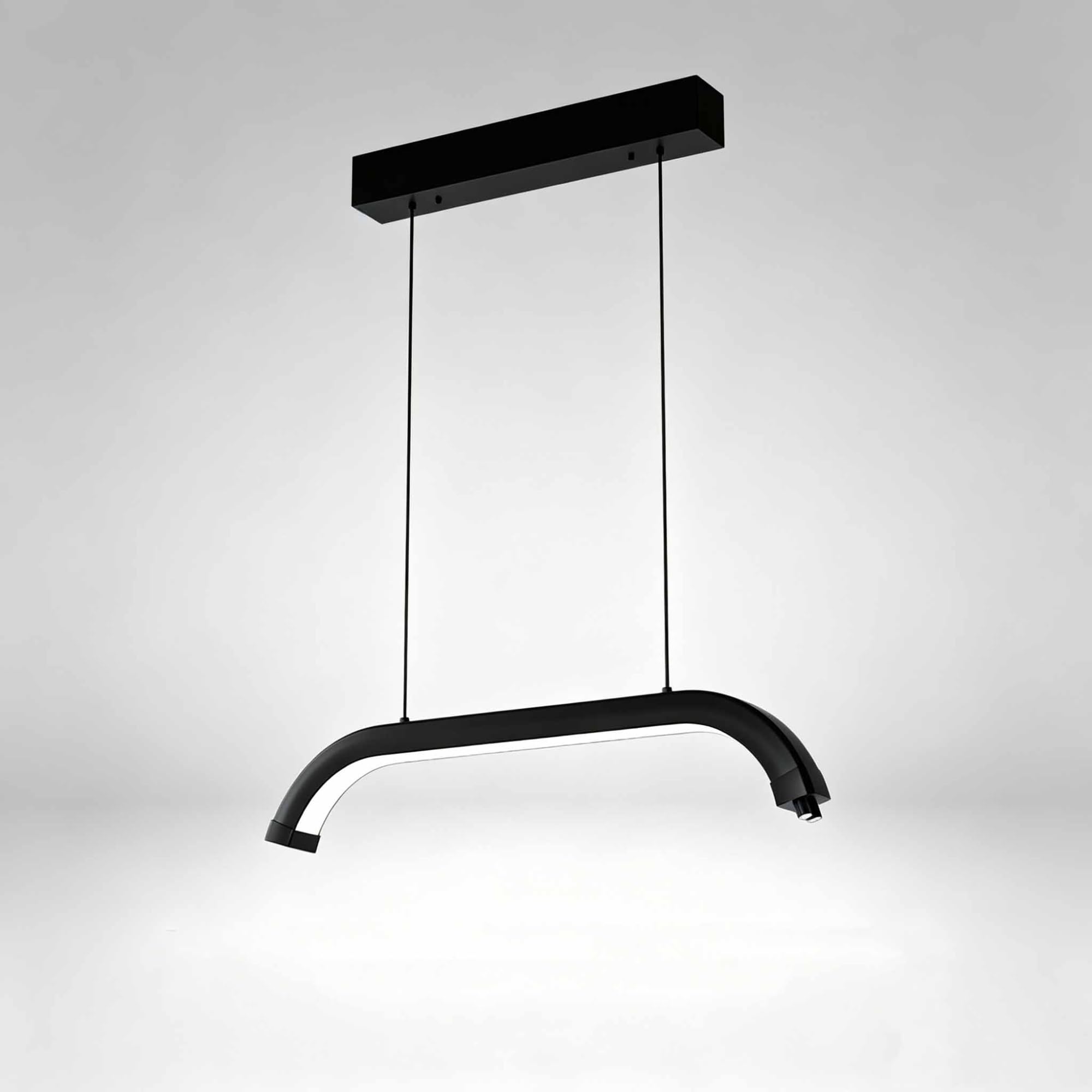 Lampada LED moderna a 3 elementi, lampada per unghie a 180° senza zone d'ombra, 3000K-6000K, luce a luminosità regolabile per manicure, sopracciglia ed estetica (altezza: 0-2000 mm)(Black)