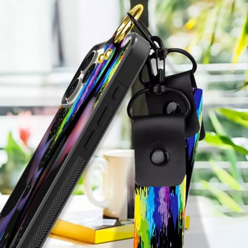 Coque iPhone 16 Pro Max antichoc avec support dessin animé coloré - 3