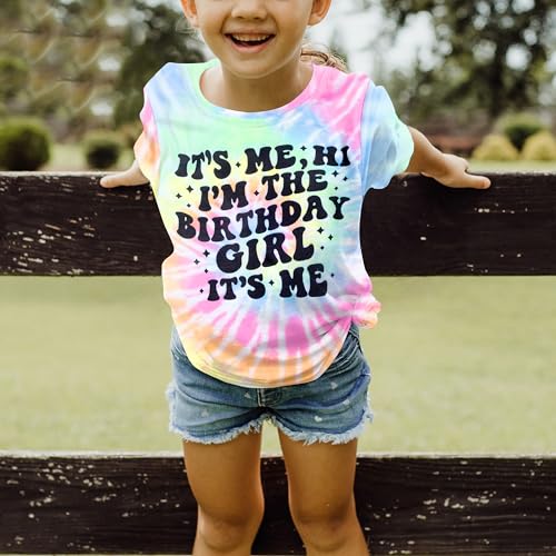 Birthday Girl Shirts Its Me Hi Im The Birthday Girl Its Me Shirt Letter Printed Party Outfit for Youth Girls3