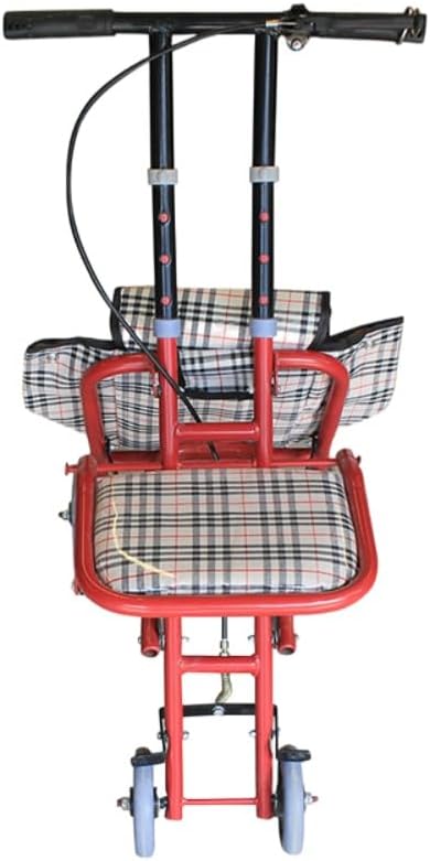 AOUTNトロリー、移動補助具、 座れる 、軽量、老人 手押し 車 、高さ調節可、折り畳み 、介護用品、 歩行補助 、大容量 、防水