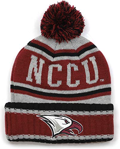 Big Boy North Carolina Central Eagles S251 Beanie with Ball [Maroon] - ID#7920