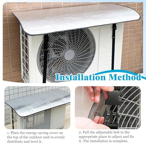 Image of Split AC Cover for Outdoor Unit, Heat-Insulated, Weather-Resistant Protection, Extend Lifespan, Boost Energy Efficiency