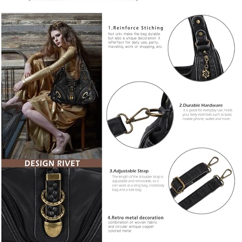 Image of Angelkiss Hobo Purses and handbags for Women Satchel Handbag Women Purses Large Daily Shoulder Bags