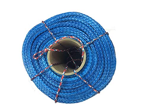 BAFEIYA Línea de cabrestante de Cuerda sintética de 12 mm x 100 Metros Gre