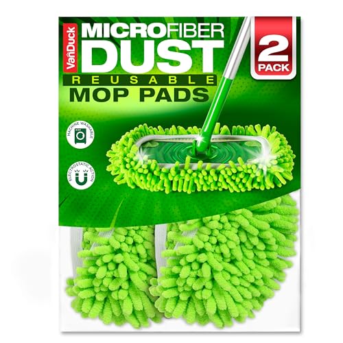 Image of VanDuck Reusable Microfiber Dust Mop Refill for Swiffer Sweeper (2-Pack)