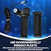 1Pair E-Bike Throttle Grip, 12v-84v Universal Electric Bicycle Scooter Handlebar Grip Twist Throttle with LCD Battery Voltage Display Key Knock for Motorbike Motorcycle E-Bike #5