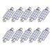 uxcell 10 Pcs 16-LED 3528 SMD 41mm Blue Festoon Light Bulb 6413 6429 internal